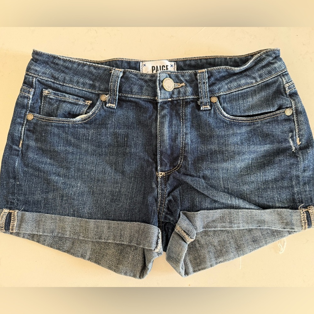 Paige Women's Denim Shorts - Blue size 24